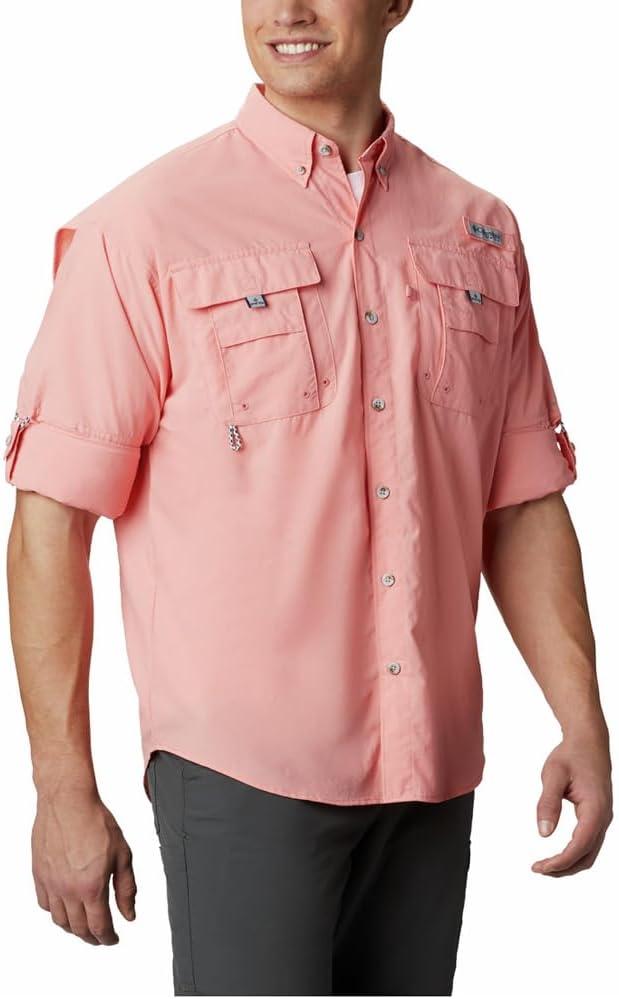 imageColumbia Mens PFG Bahama II Long Sleeve Fishing ShirtSorbet