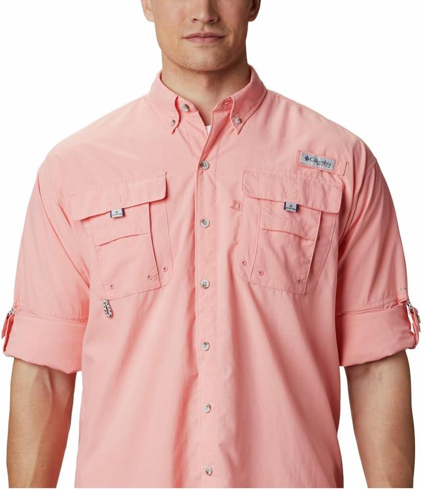 imageColumbia Mens PFG Bahama II Long Sleeve Fishing ShirtSorbet