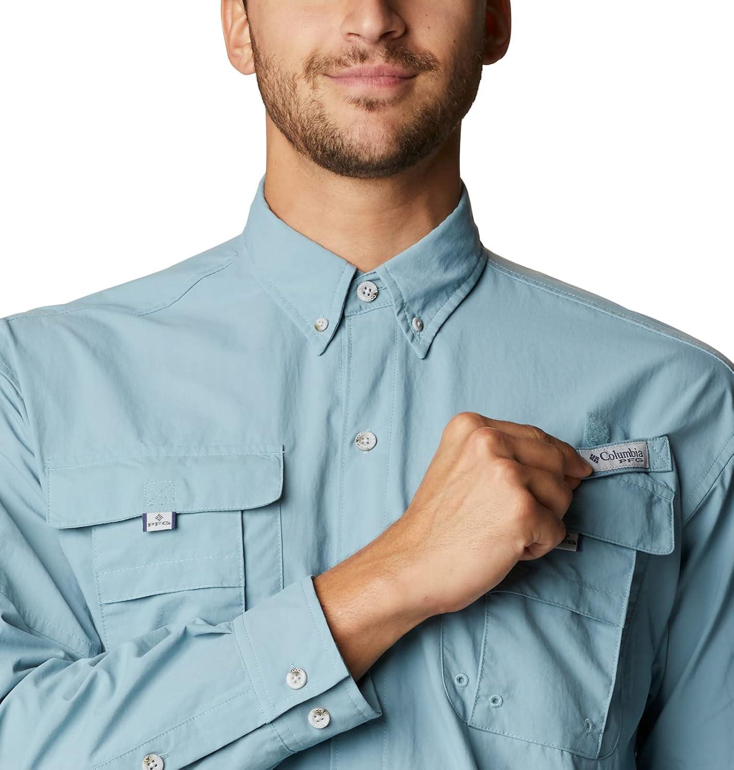 imageColumbia Mens PFG Bahama II Long Sleeve Fishing ShirtStorm