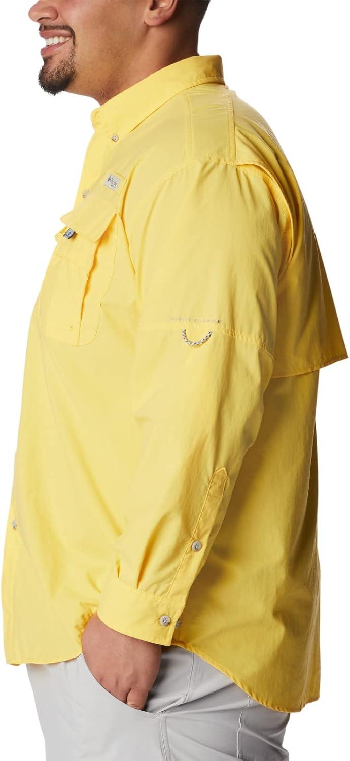 imageColumbia Mens PFG Bahama II Long Sleeve Fishing ShirtSun Glow