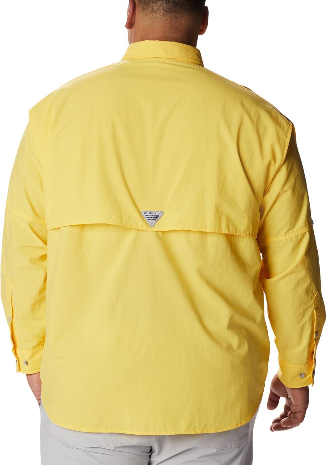 imageColumbia Mens PFG Bahama II Long Sleeve Fishing ShirtSun Glow