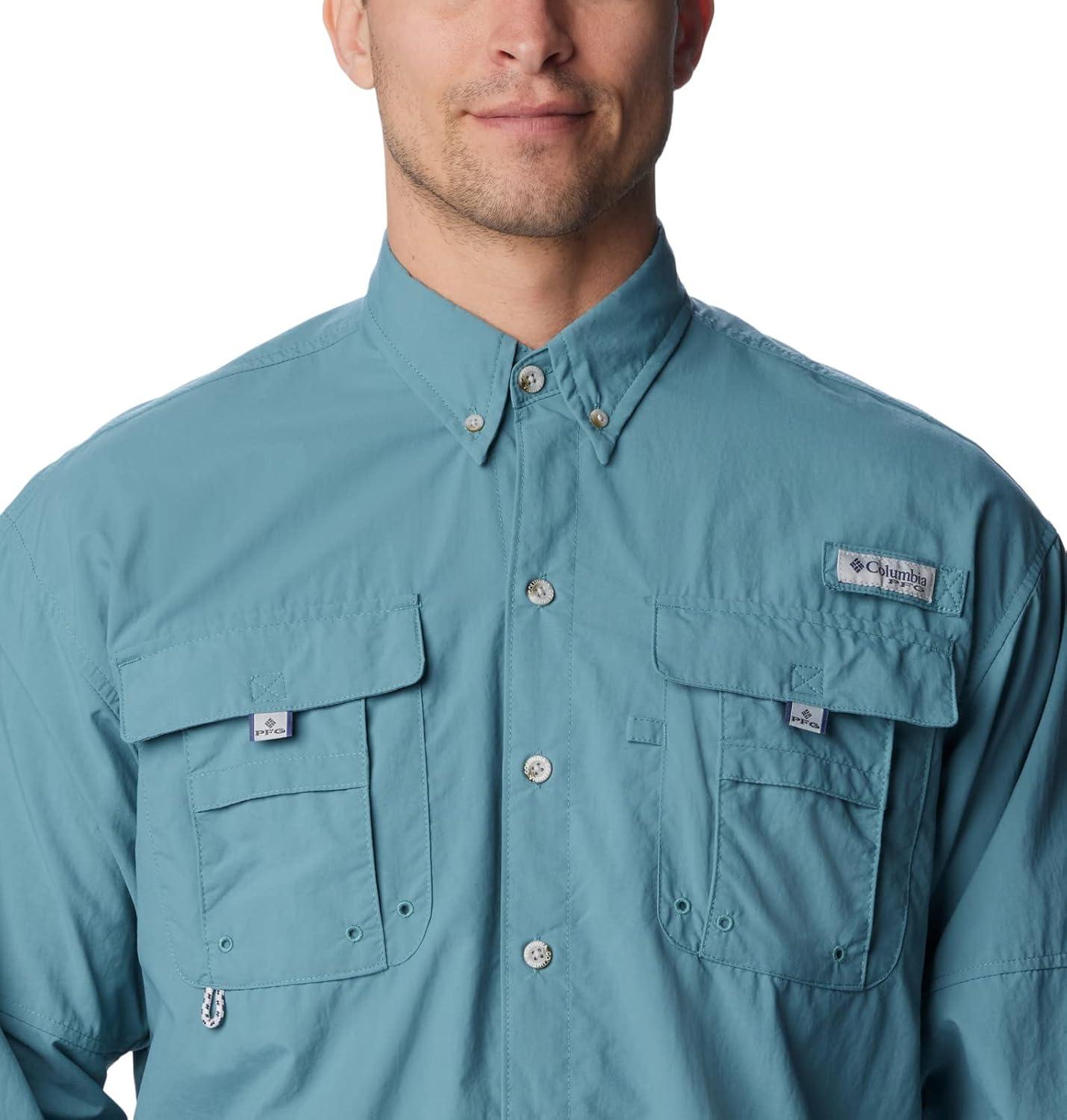 imageColumbia Mens PFG Bahama II Long Sleeve Fishing ShirtTranquil Teal