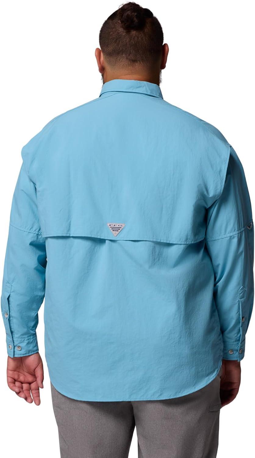 imageColumbia Mens PFG Bahama II Long Sleeve Fishing ShirtVintage Blue