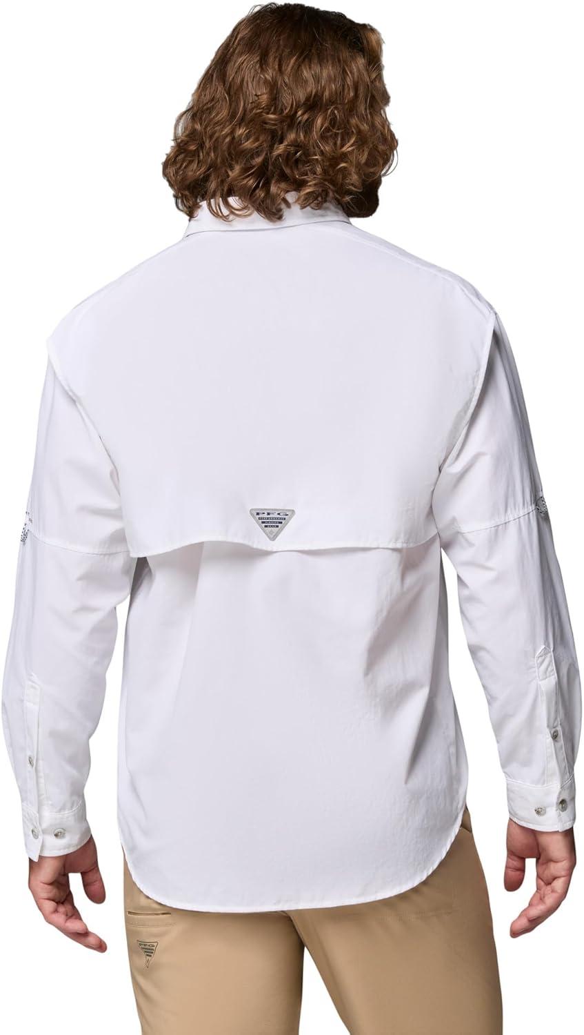 imageColumbia Mens PFG Bahama II Long Sleeve Fishing ShirtWhite