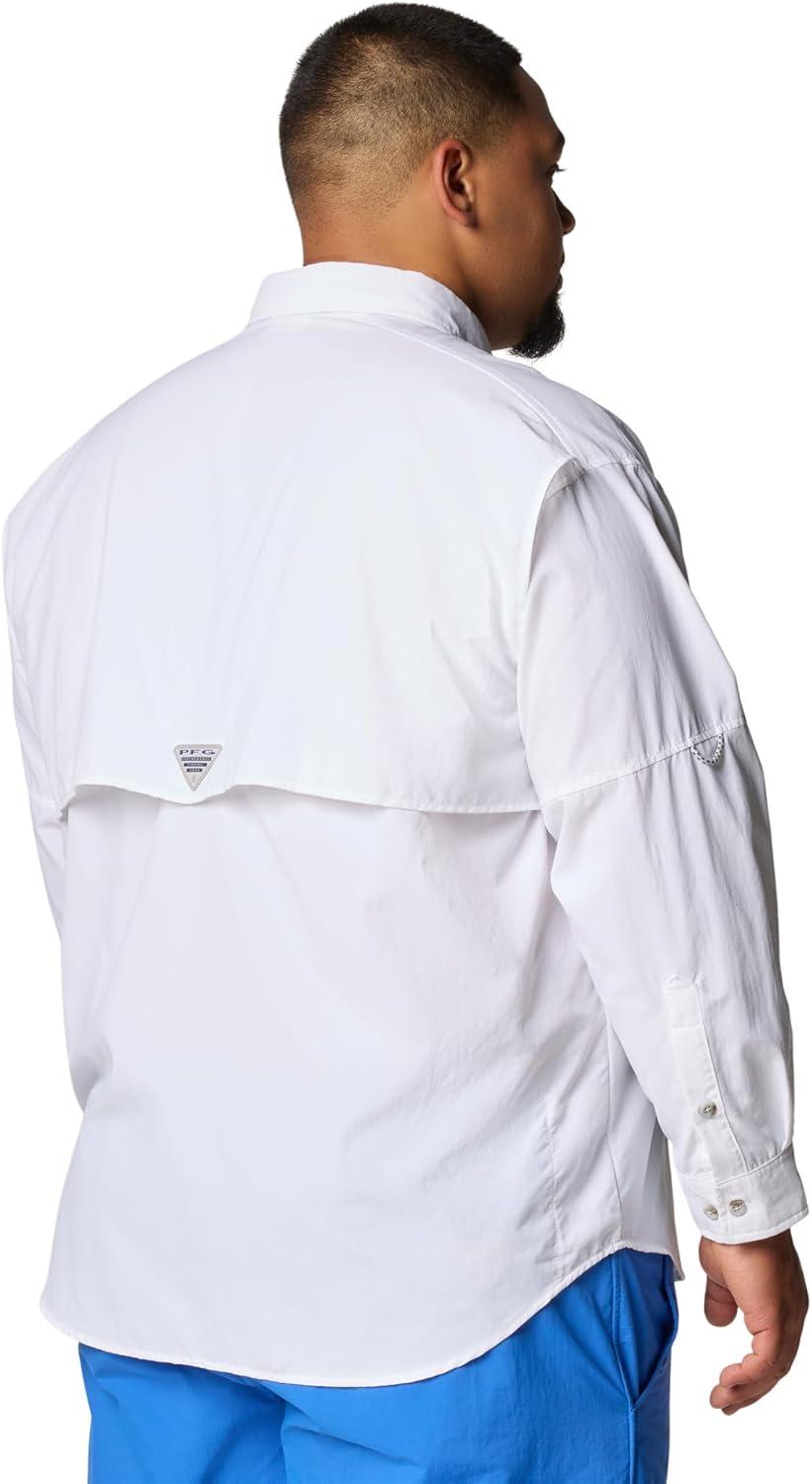 imageColumbia Mens PFG Bahama II Long Sleeve Fishing ShirtWhite