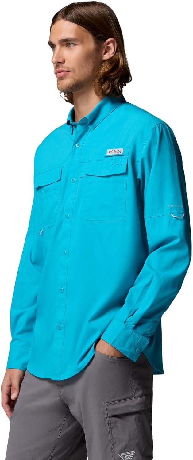 imageColumbia Mens PFG Blood and Guts V Long Sleeve ShirtOcean Teal