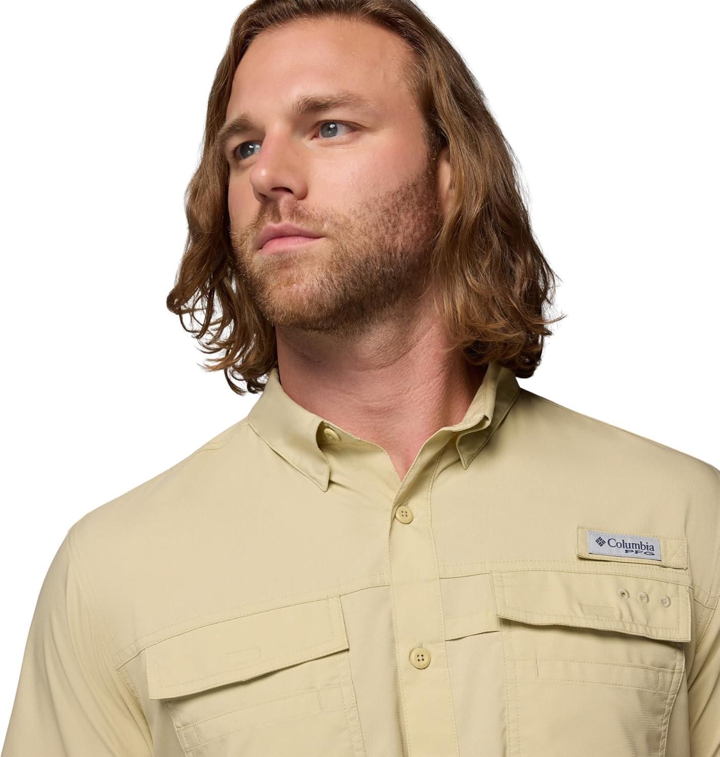 imageColumbia Mens PFG Blood and Guts V Short Sleeve ShirtSerpentine