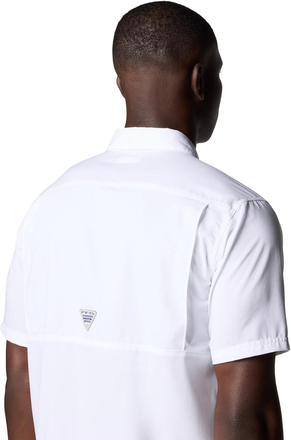 imageColumbia Mens PFG Blood and Guts V Short Sleeve ShirtWhite