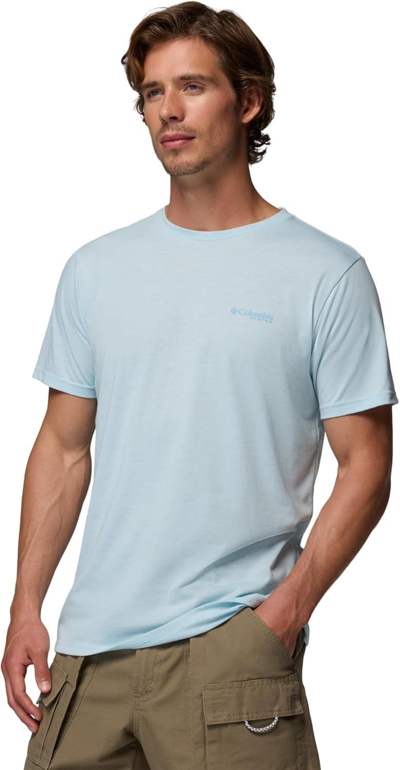 imageColumbia Mens PFG Fish Flag II Short SleeveMarine Light Heather