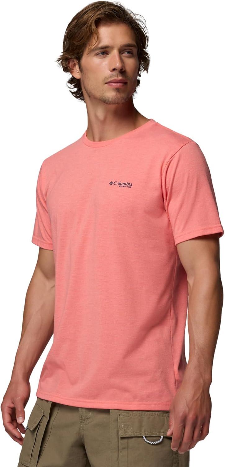 imageColumbia Mens PFG Fish Flag II Short SleeveMelonade Heather