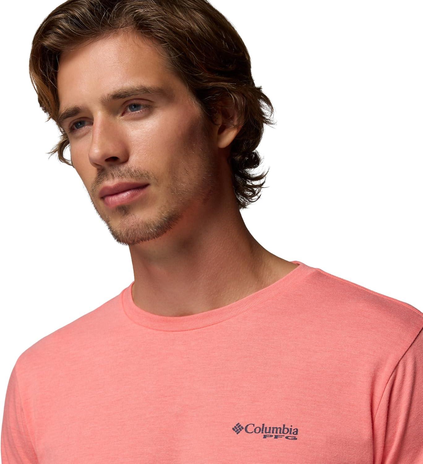 imageColumbia Mens PFG Fish Flag II Short SleeveMelonade Heather