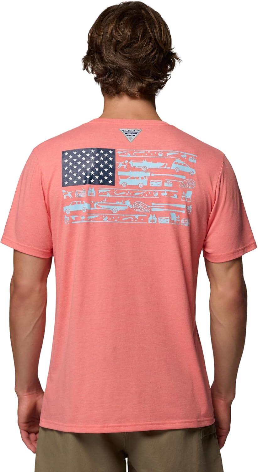 imageColumbia Mens PFG Fish Flag II Short SleeveMelonade Heather