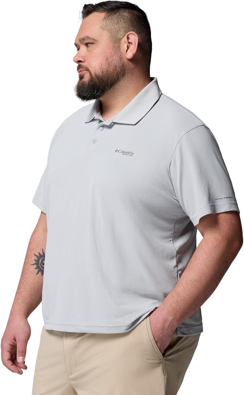 imageColumbia Mens PFG Freezer PoloCool Grey