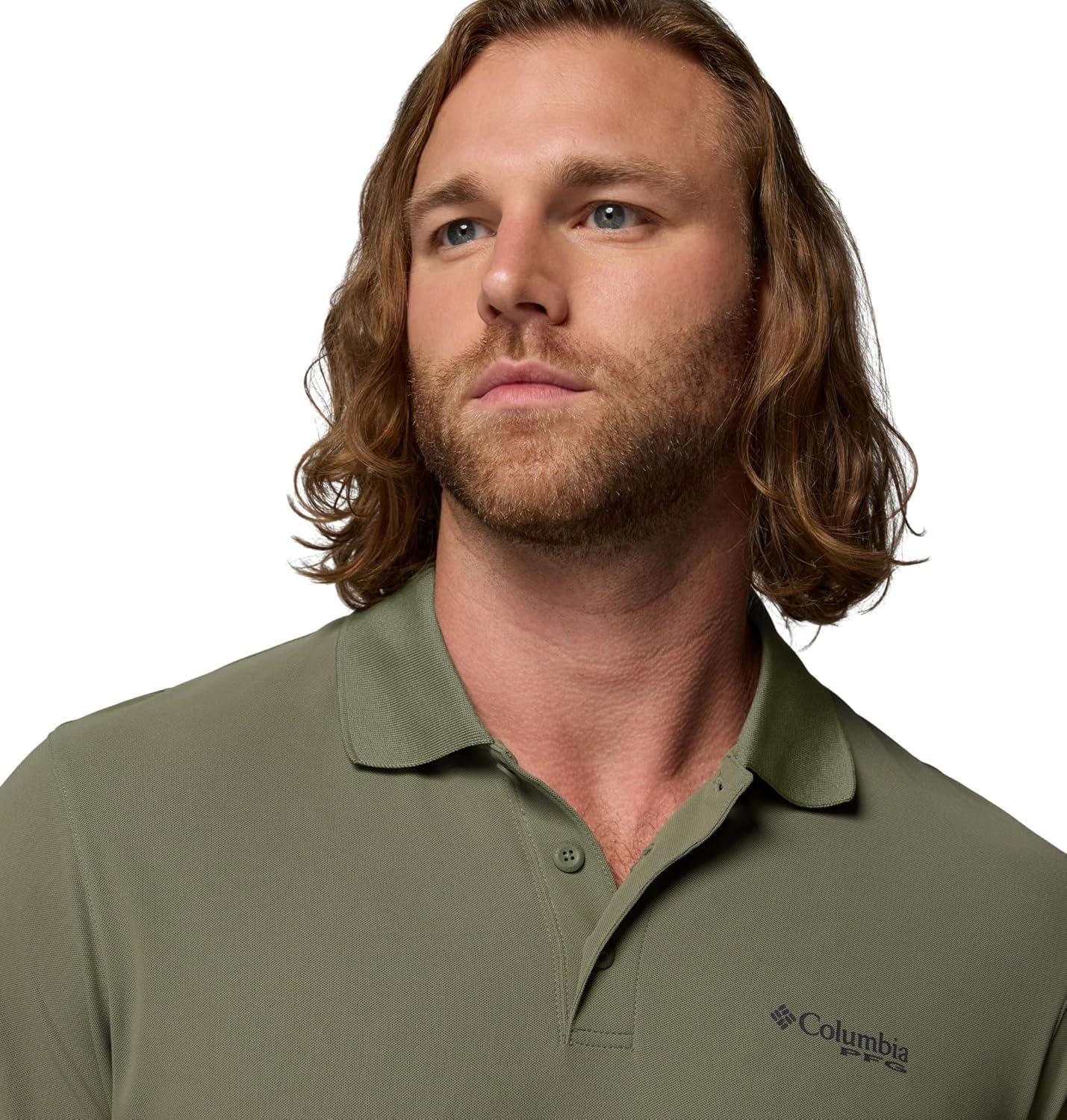 imageColumbia Mens PFG Freezer PoloCypress