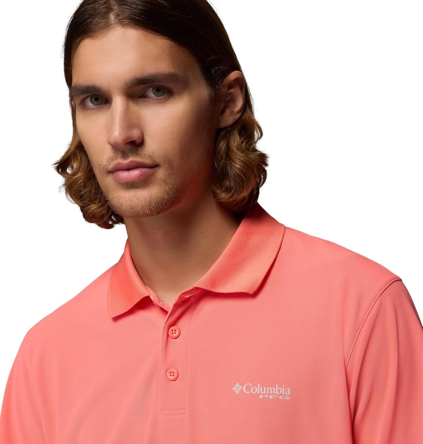 imageColumbia Mens PFG Freezer PoloMelonade