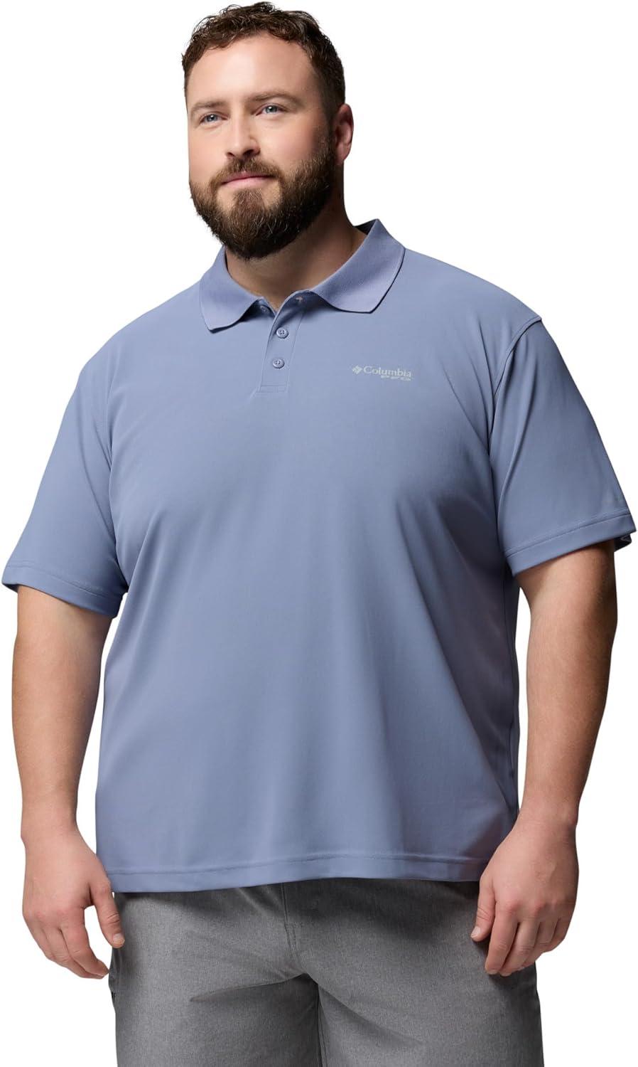 imageColumbia Mens PFG Freezer PoloNew Moon