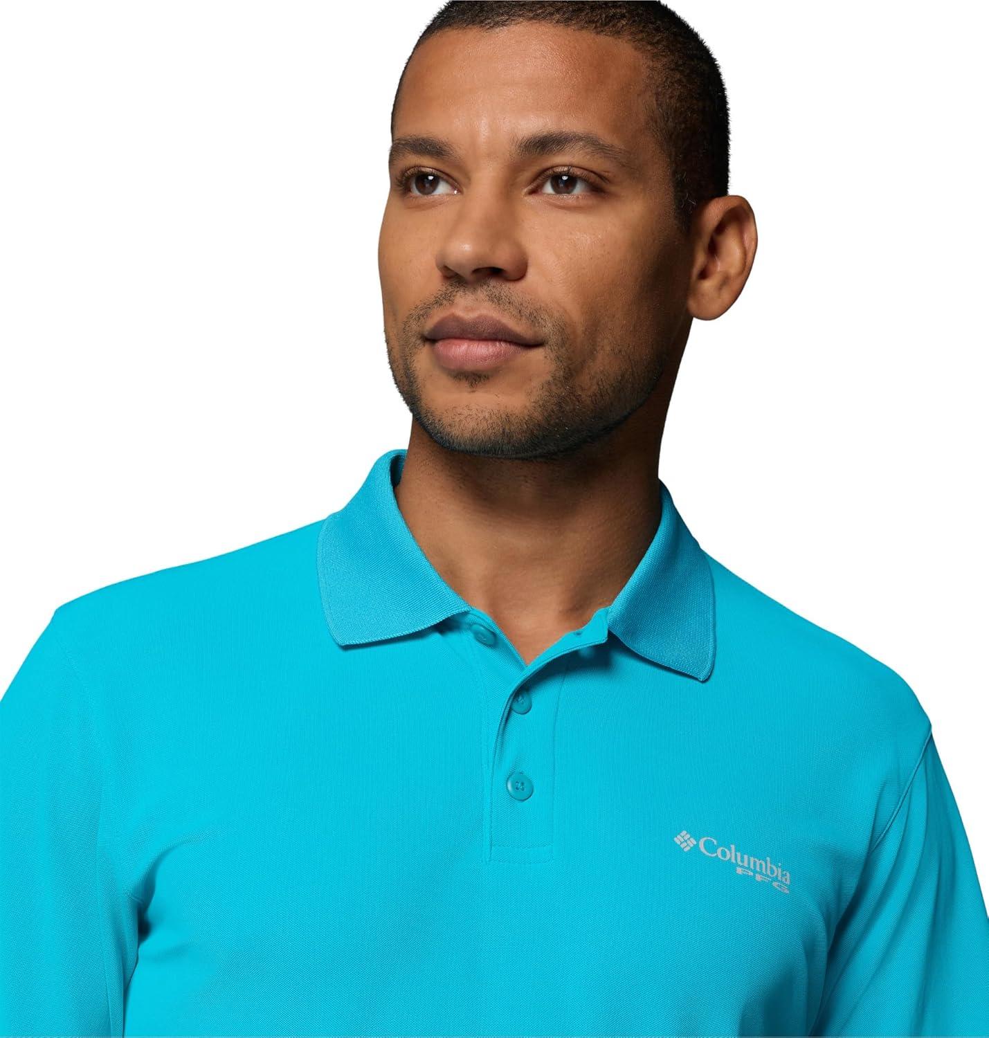 imageColumbia Mens PFG Freezer PoloOcean Teal