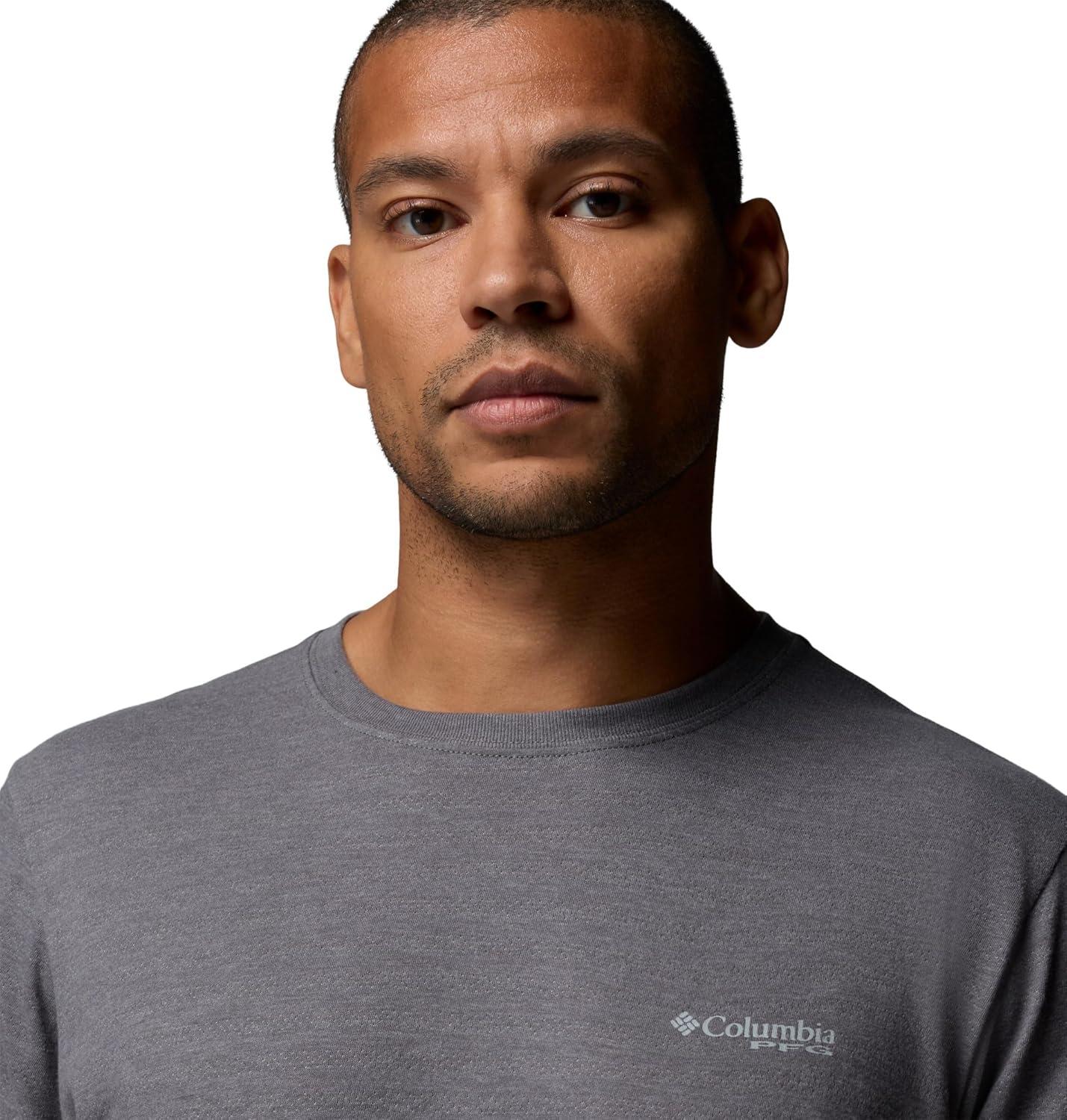 imageColumbia Mens PFG Freezer Short Sleeve TeeCity Grey