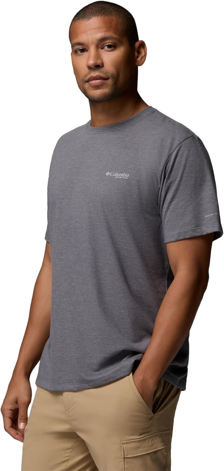 imageColumbia Mens PFG Freezer Short Sleeve TeeCity Grey
