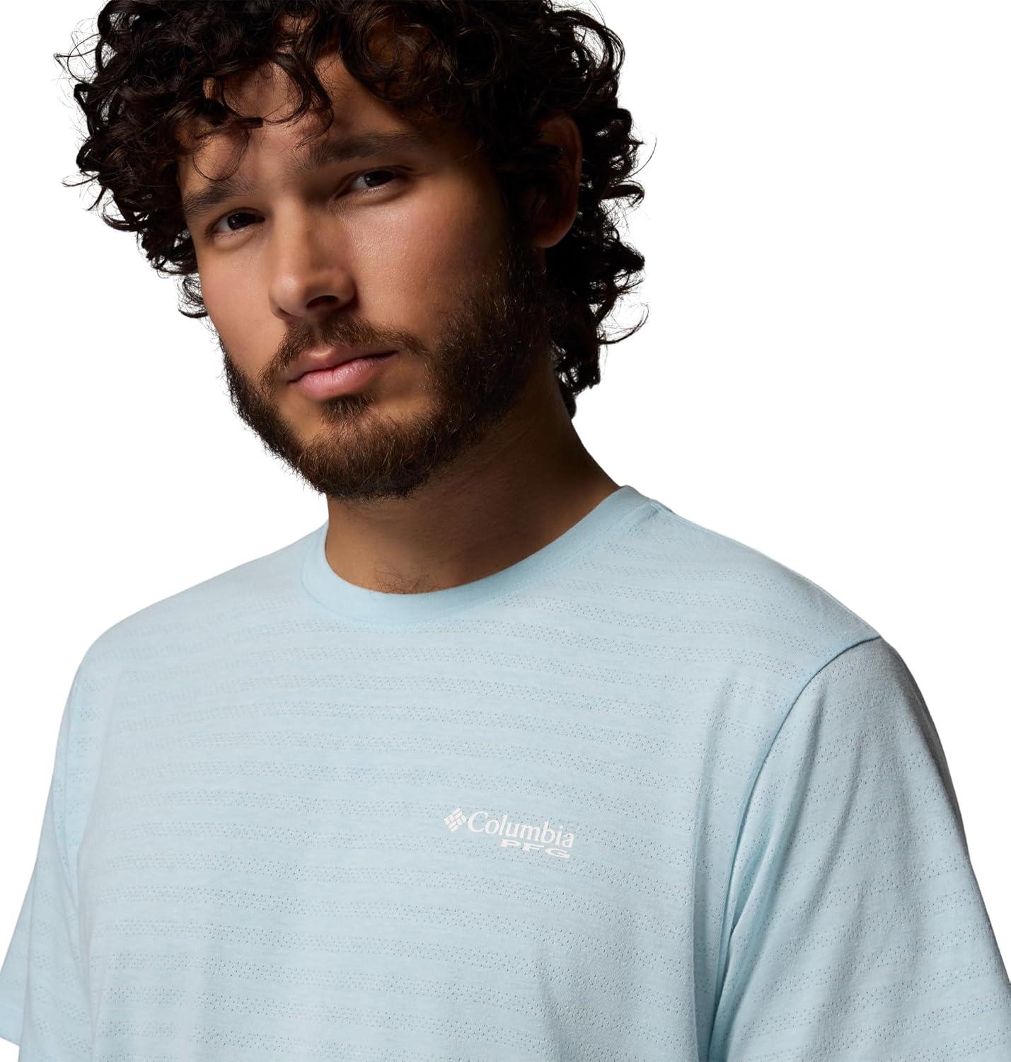 imageColumbia Mens PFG Freezer Short Sleeve TeeMarine Light
