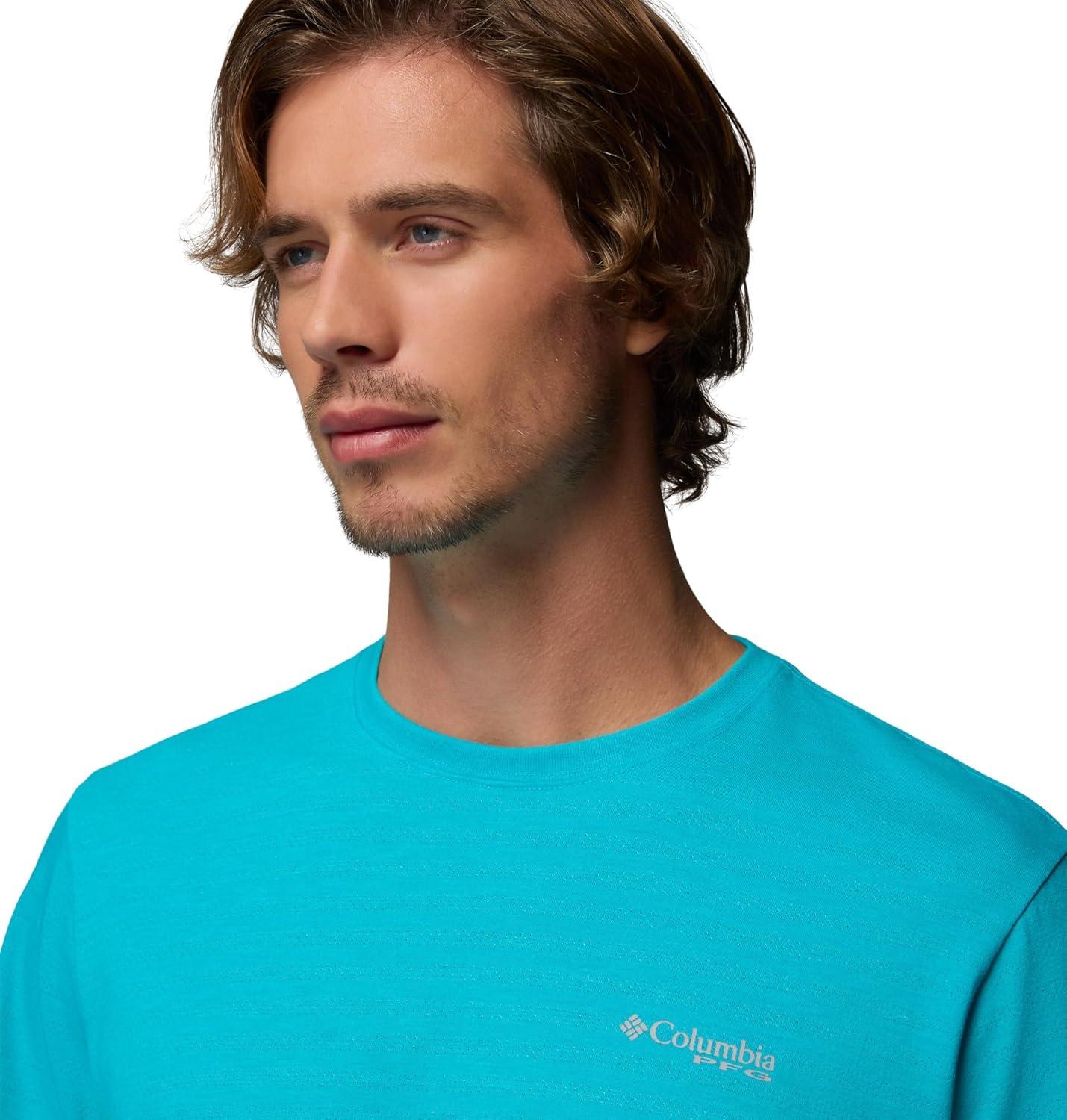 imageColumbia Mens PFG Freezer Short Sleeve TeeOcean Teal