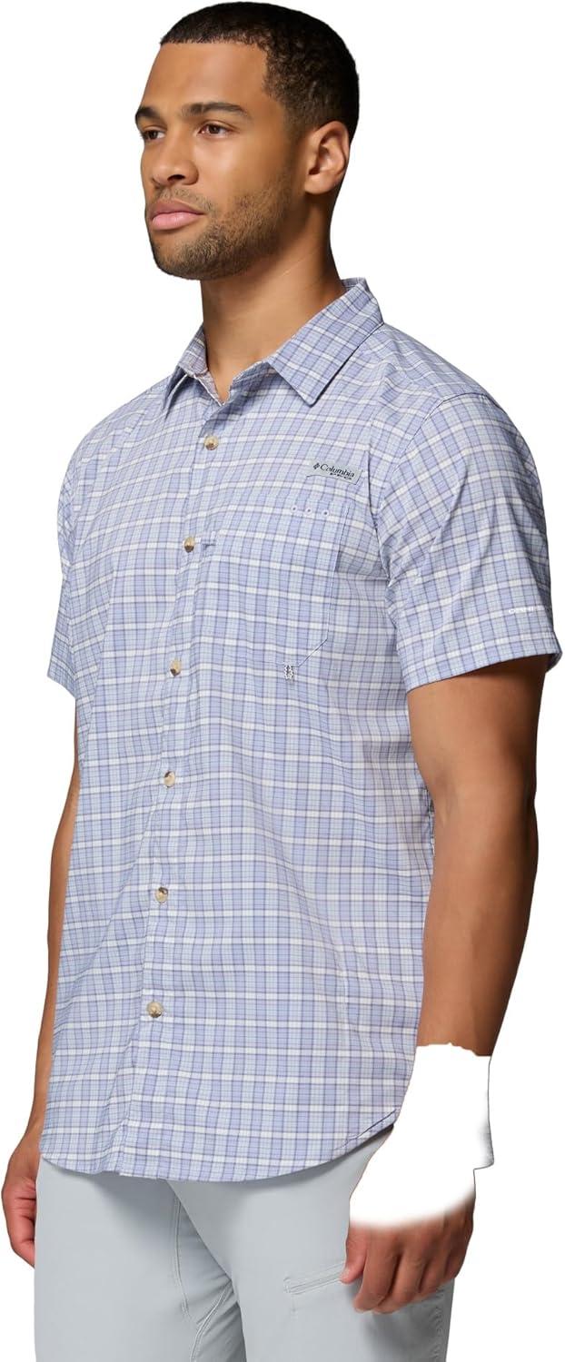 imageColumbia Mens PFG Harbor Peak Short Sleeve ShirtTwilight Offshore Tartan