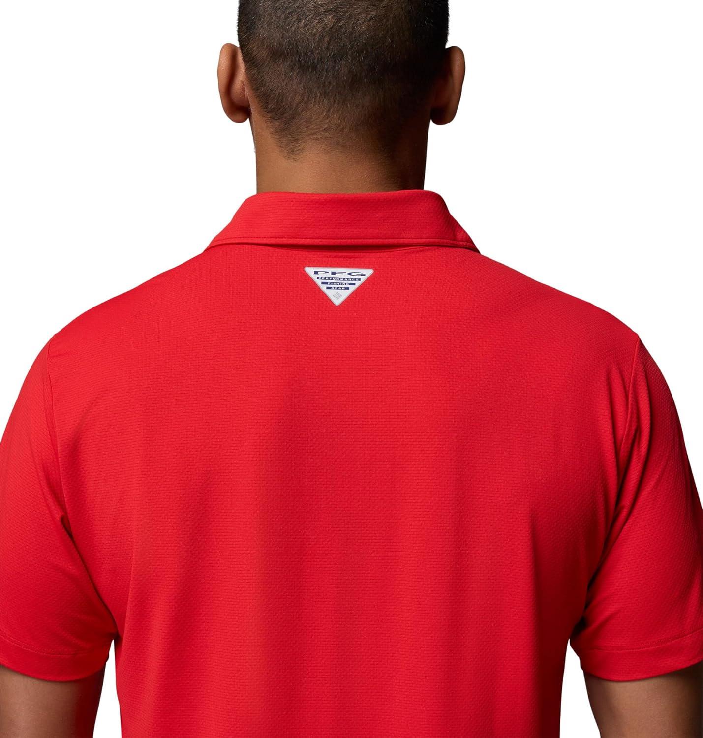 imageColumbia Mens PFG Solar Stream II PoloRed Spark