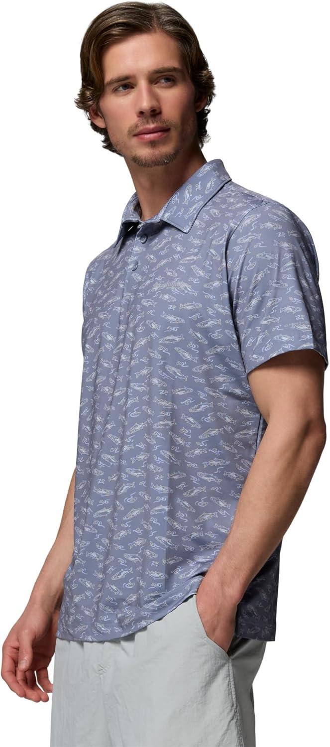 imageColumbia Mens PFG Super Slack Tide II Stretch PoloNew Moon Nw Catch