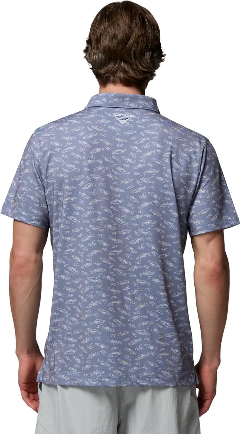 imageColumbia Mens PFG Super Slack Tide II Stretch PoloNew Moon Nw Catch