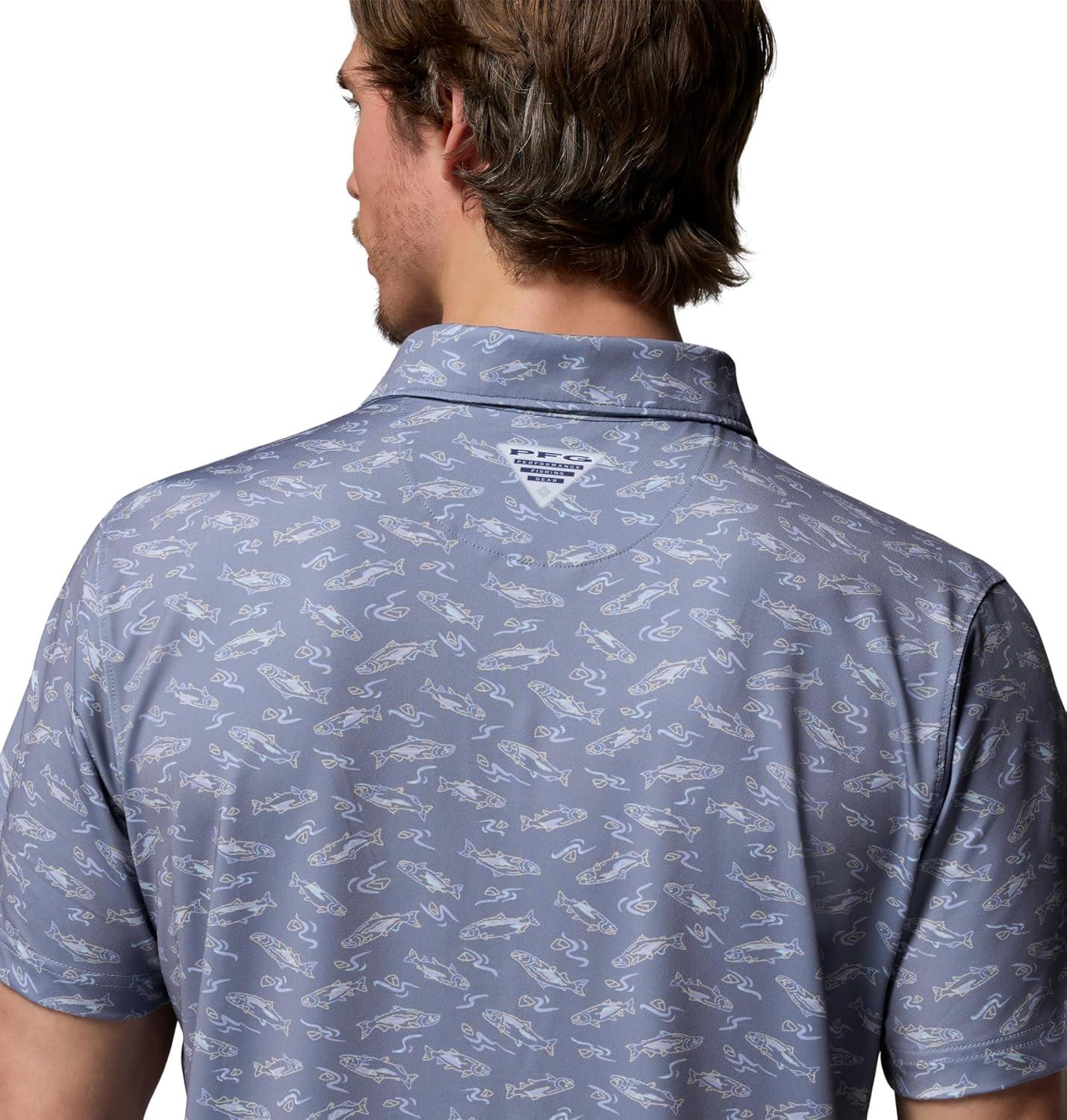 imageColumbia Mens PFG Super Slack Tide II Stretch PoloNew Moon Nw Catch