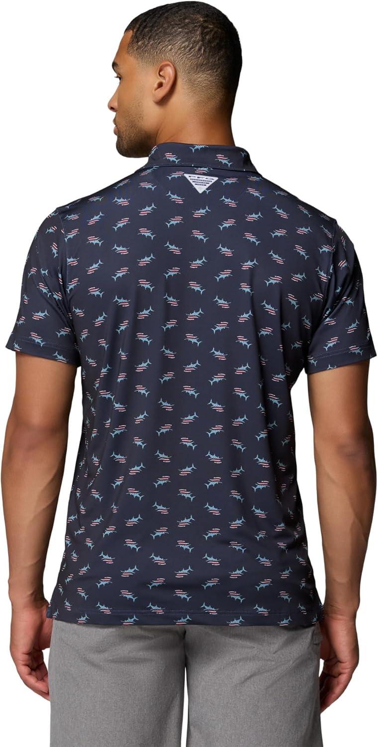 imageColumbia Mens PFG Super Slack Tide II Stretch PoloNocturnal Bluefin Pride