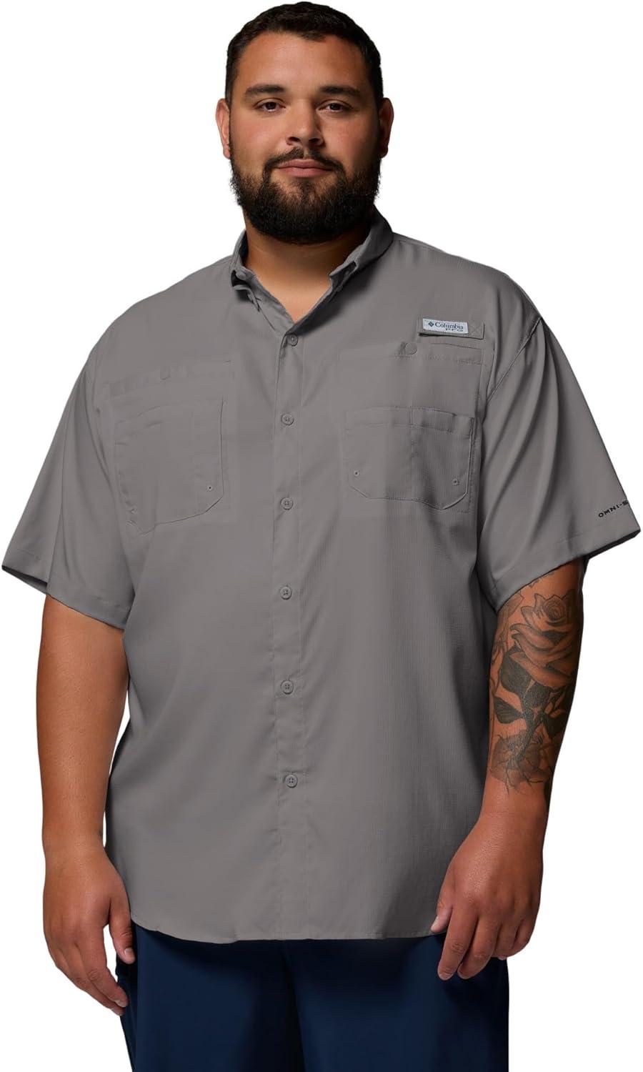 imageColumbia Mens PFG Tamiami II Short Sleeve ShirtCity Grey
