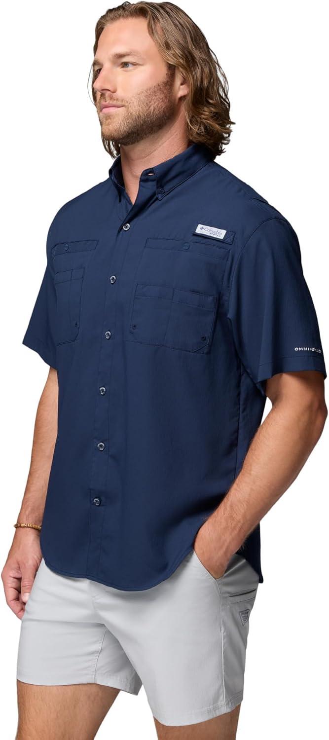 imageColumbia Mens PFG Tamiami II Short Sleeve ShirtCollegiate Navy