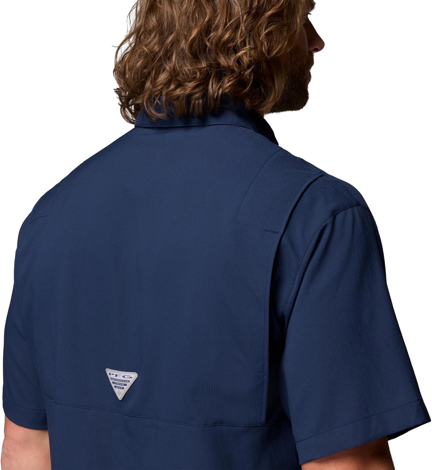 imageColumbia Mens PFG Tamiami II Short Sleeve ShirtCollegiate Navy