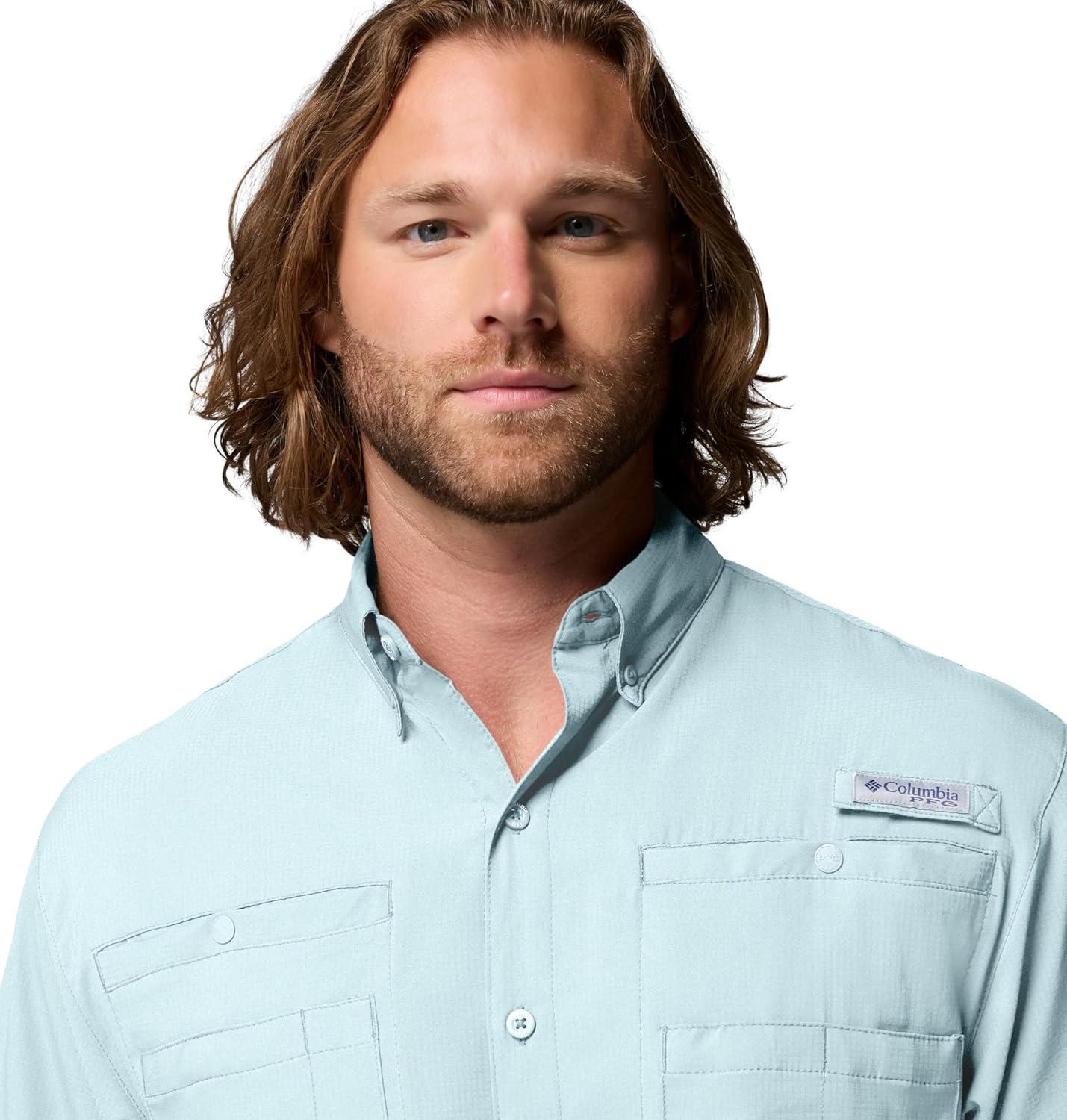 imageColumbia Mens PFG Tamiami II Short Sleeve ShirtCrushed Blue