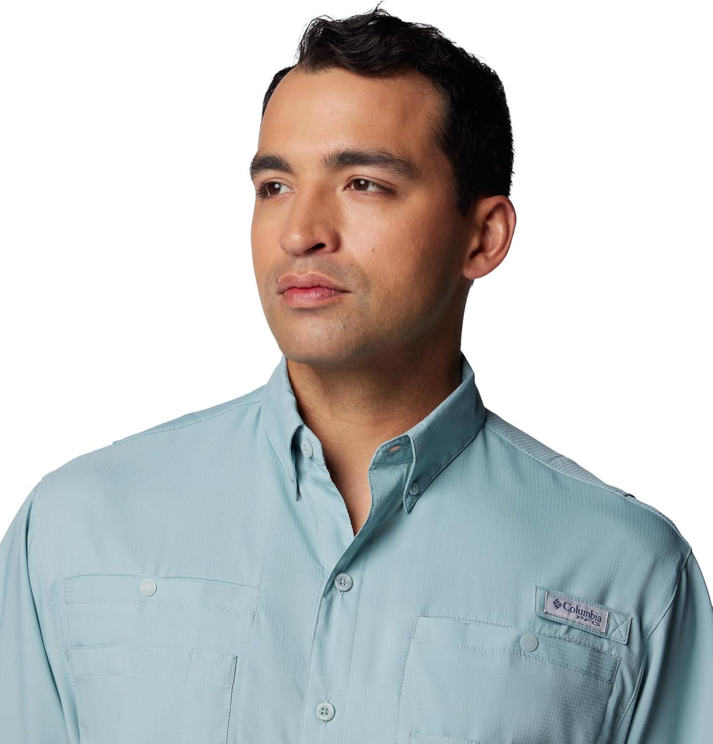 imageColumbia Mens PFG Tamiami II Short Sleeve ShirtCrushed Blue