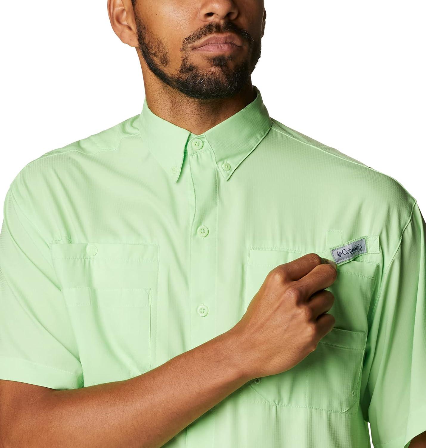imageColumbia Mens PFG Tamiami II Short Sleeve ShirtLime Glow