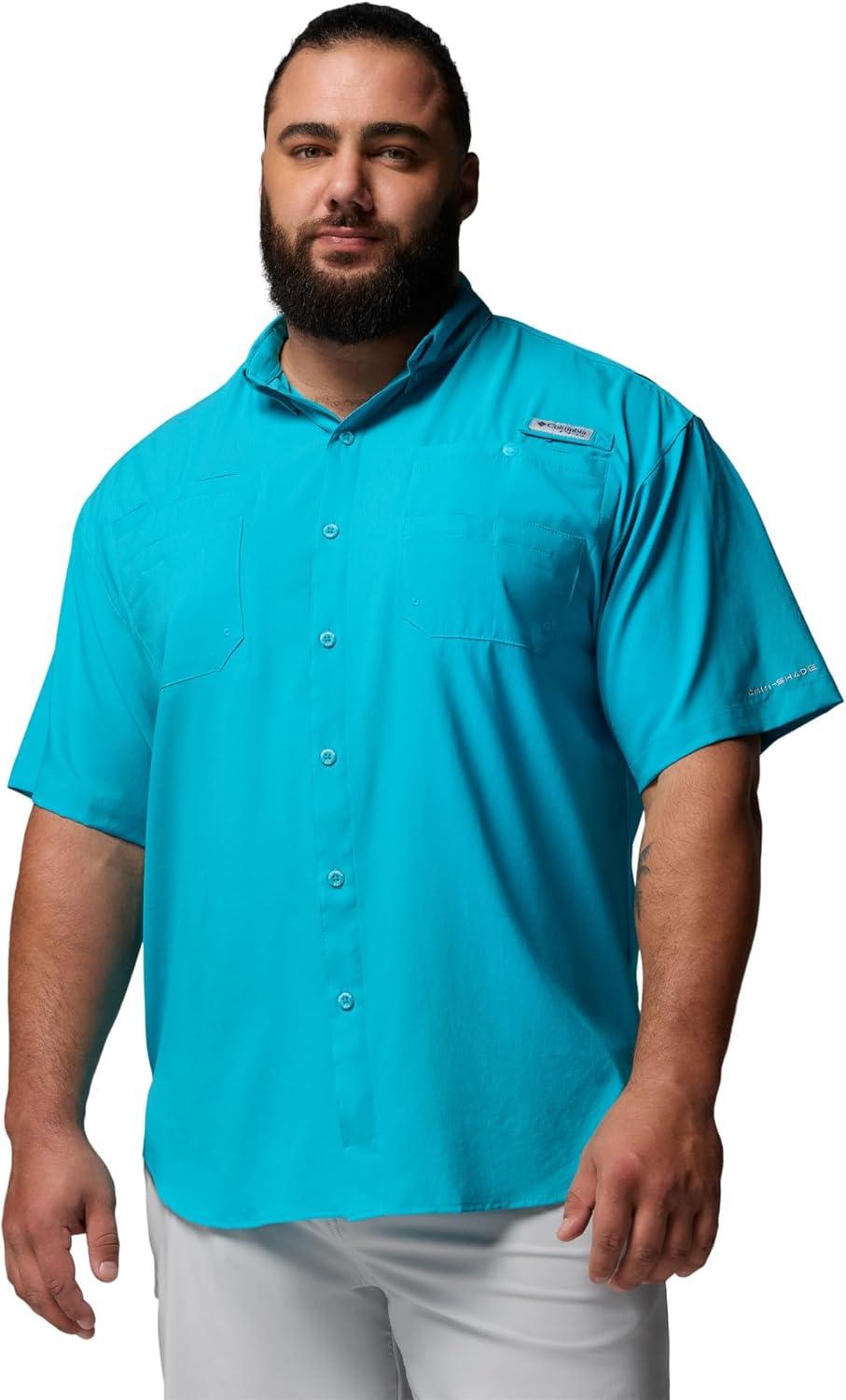 imageColumbia Mens PFG Tamiami II Short Sleeve ShirtOcean Teal