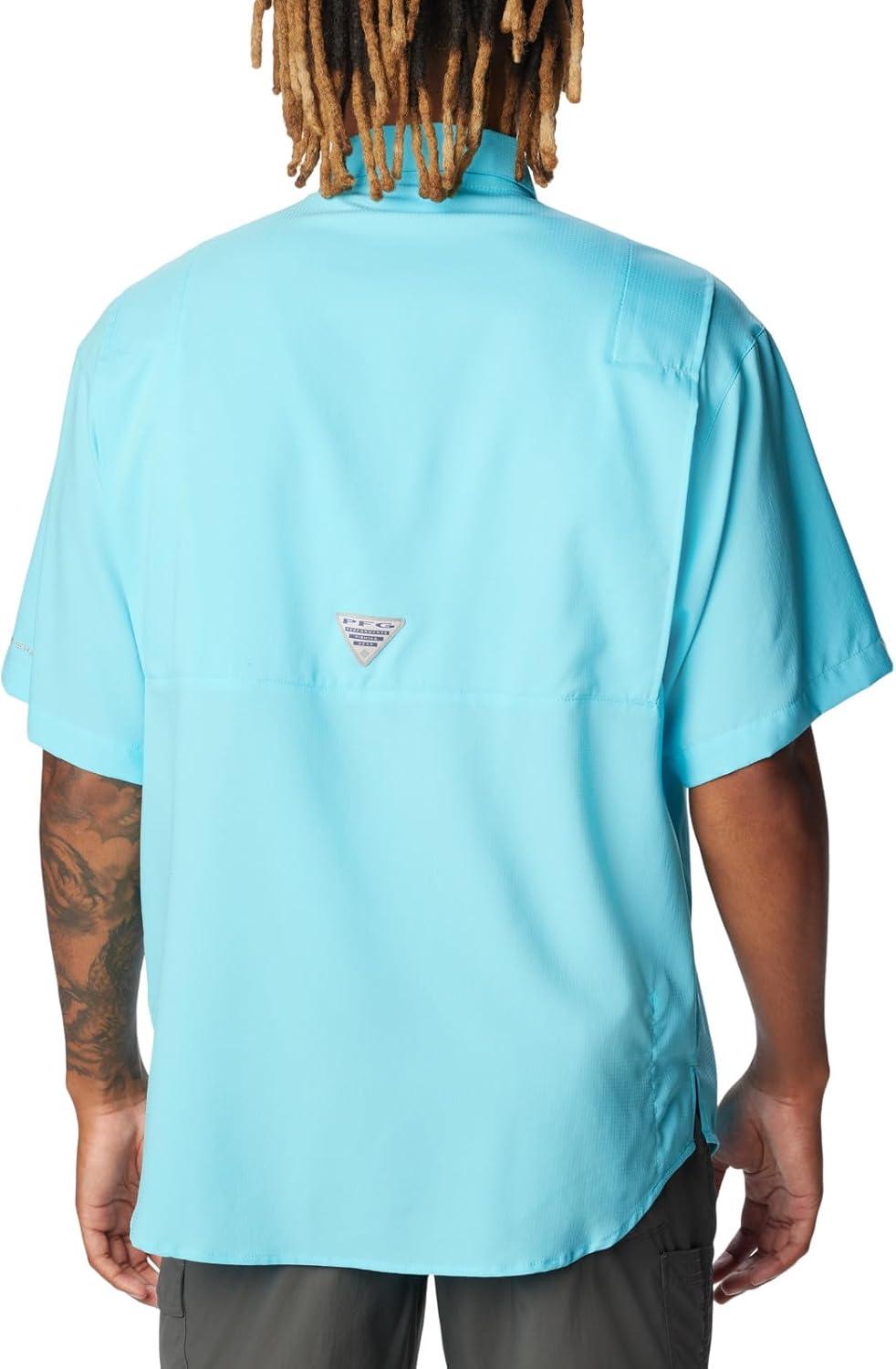 imageColumbia Mens PFG Tamiami II Short Sleeve ShirtOpal Blue