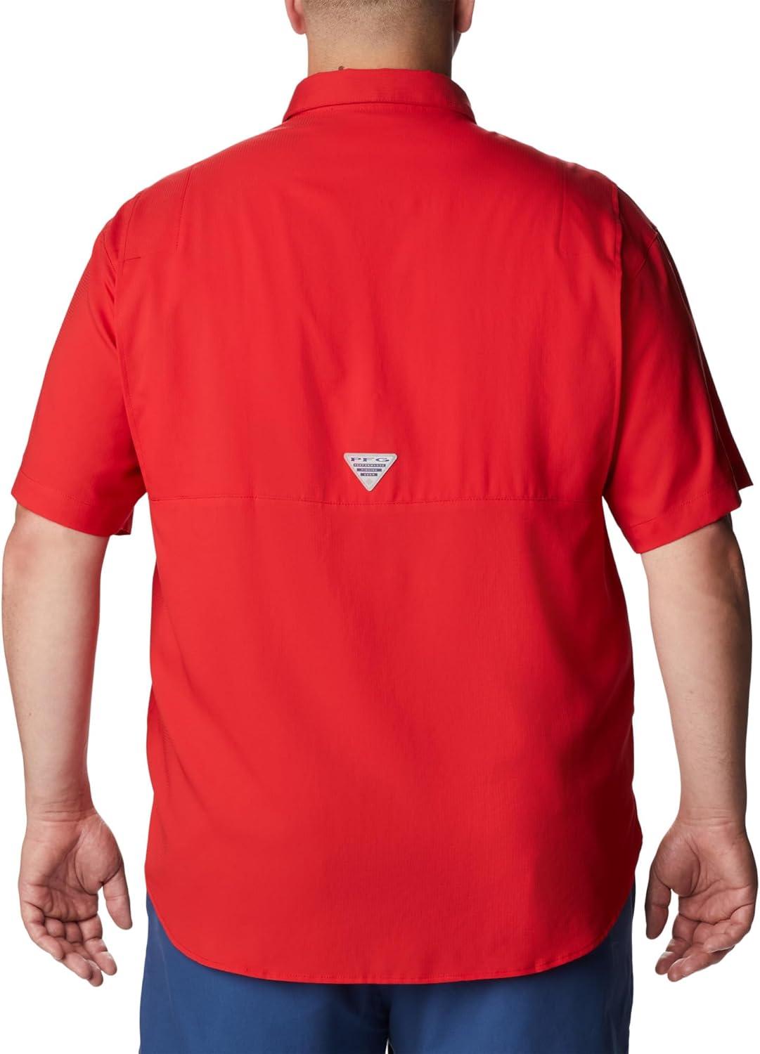 imageColumbia Mens PFG Tamiami II Short Sleeve ShirtRed Spark