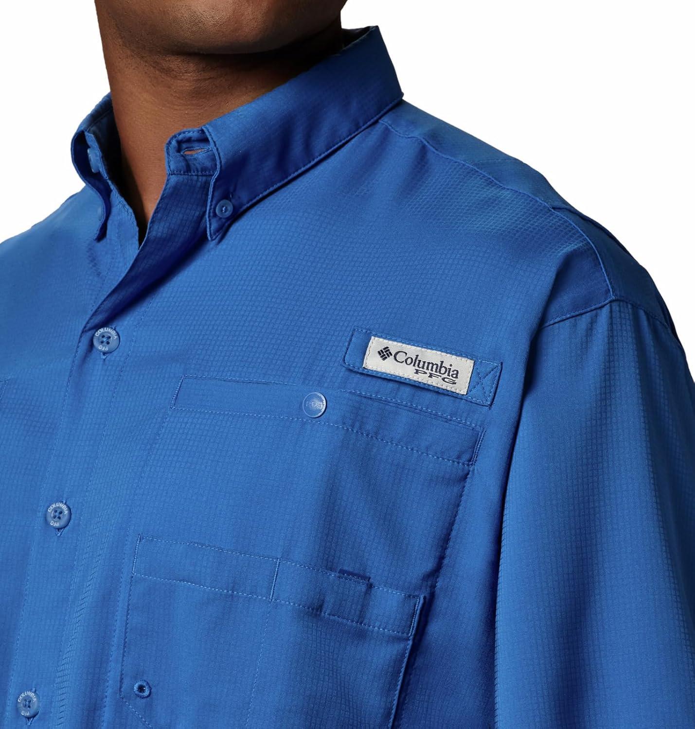 imageColumbia Mens PFG Tamiami II Short Sleeve ShirtVivid Blue