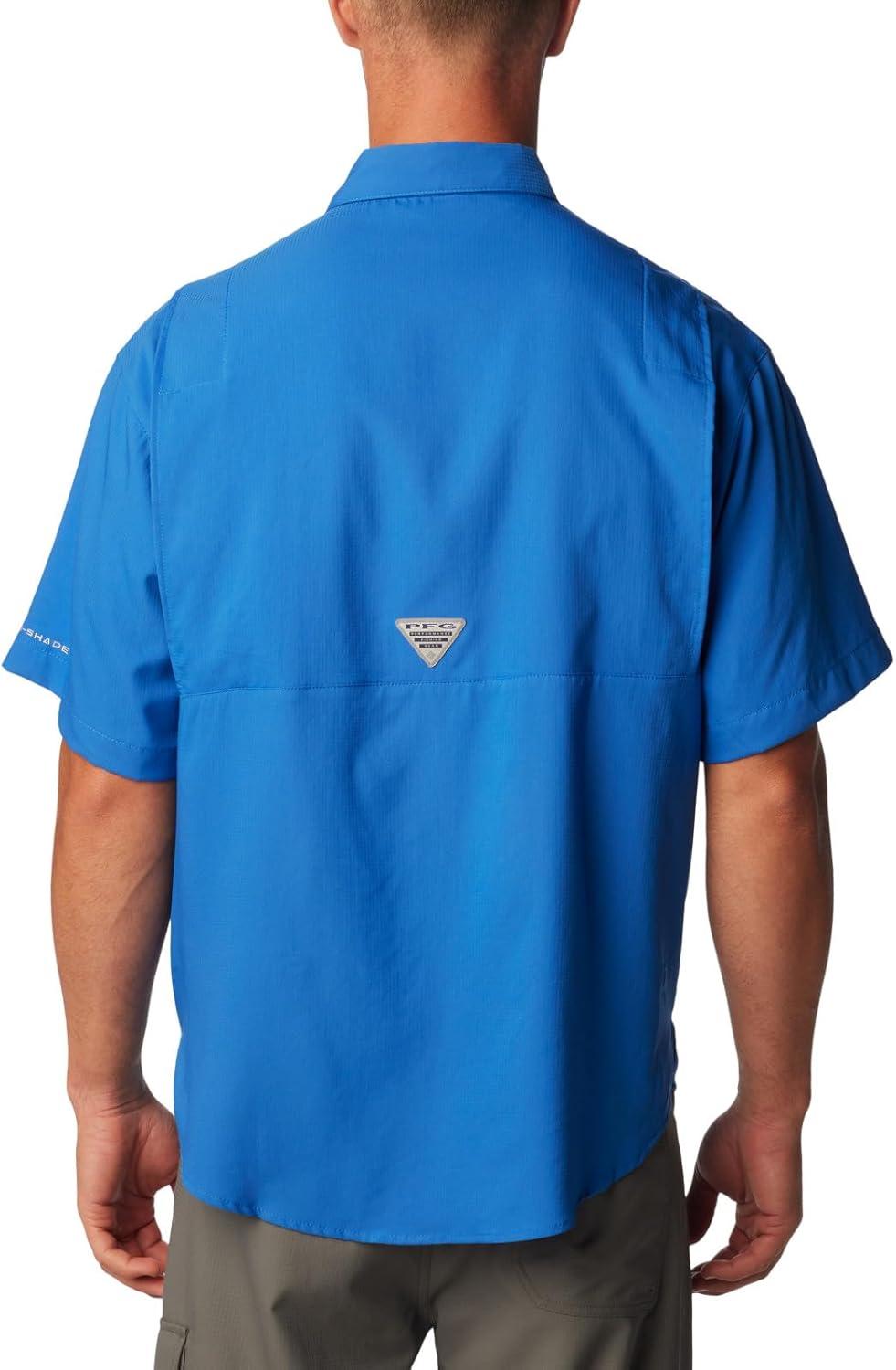 imageColumbia Mens PFG Tamiami II Short Sleeve ShirtVivid Blue