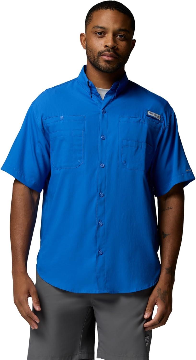 imageColumbia Mens PFG Tamiami II Short Sleeve ShirtVivid Blue