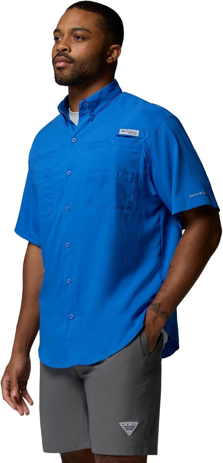 imageColumbia Mens PFG Tamiami II Short Sleeve ShirtVivid Blue