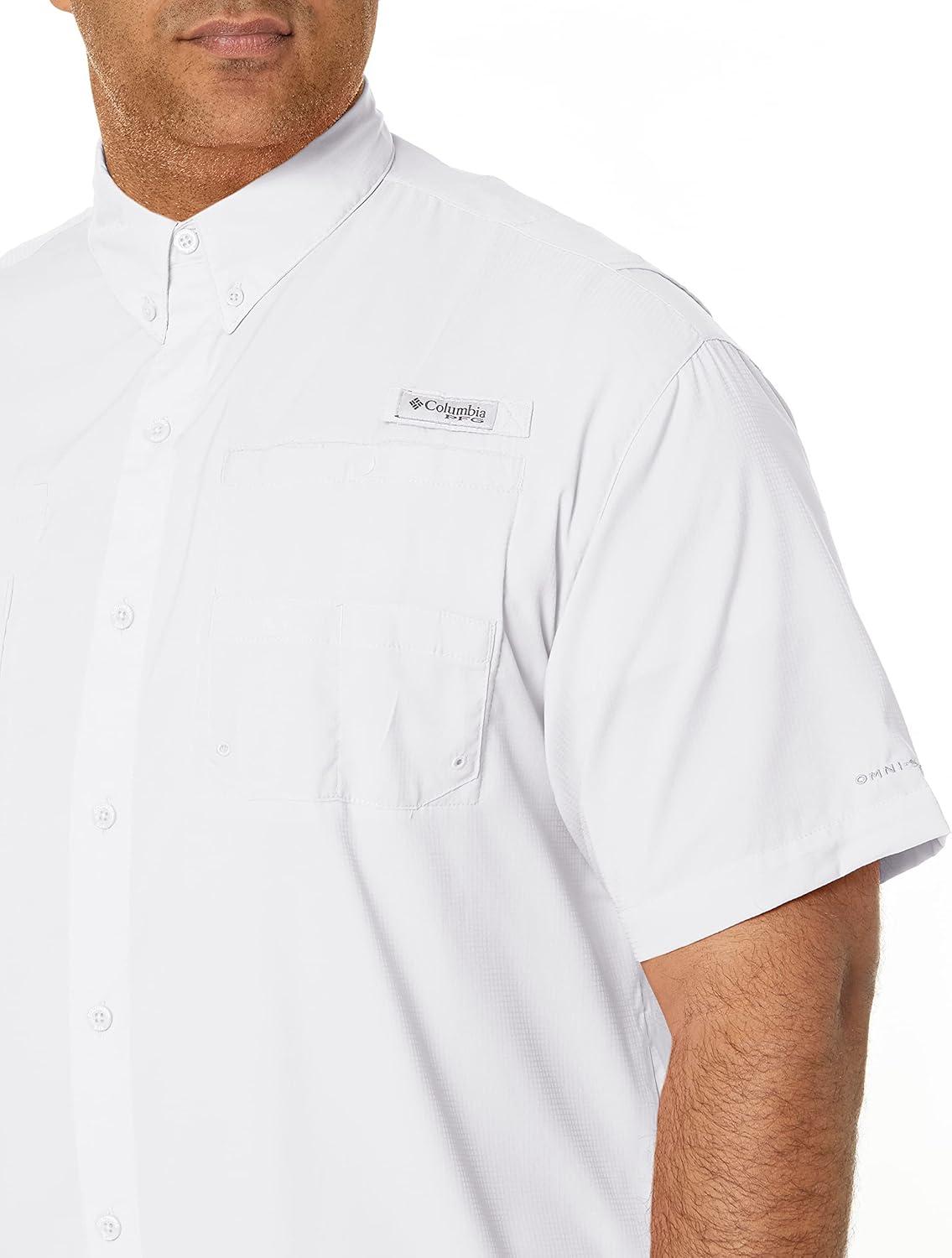 imageColumbia Mens PFG Tamiami II Short Sleeve ShirtWhite Legacy