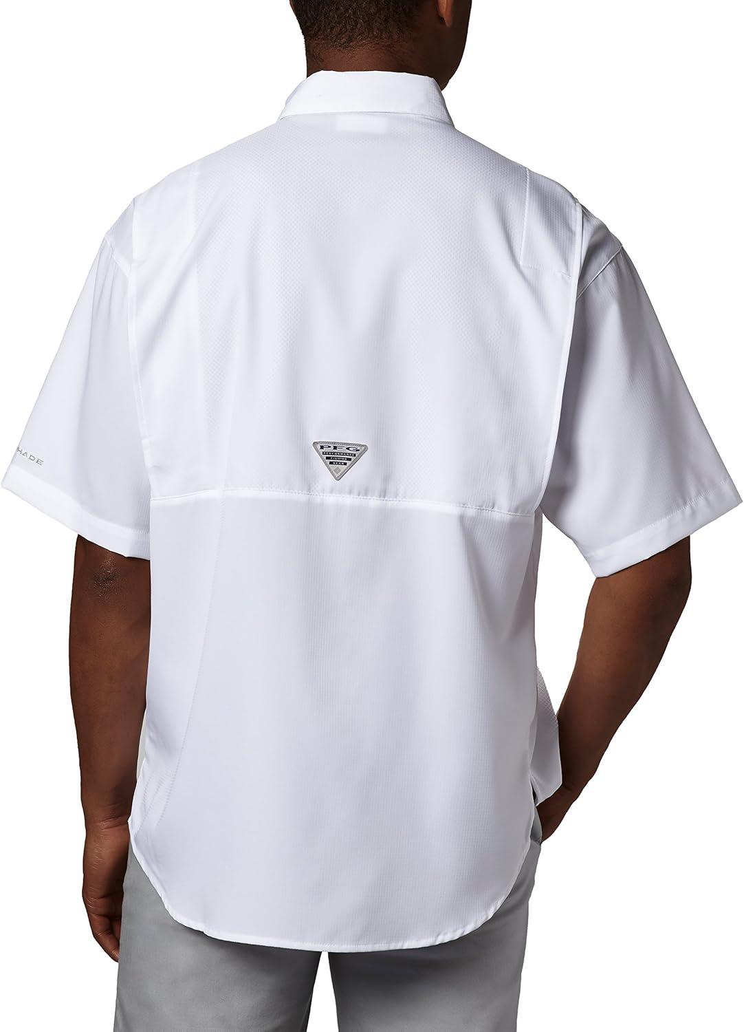 imageColumbia Mens PFG Tamiami II Short Sleeve ShirtWhite Legacy