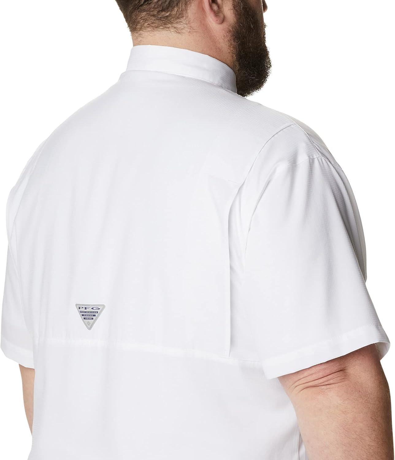 imageColumbia Mens PFG Tamiami II Short Sleeve ShirtWhite Legacy