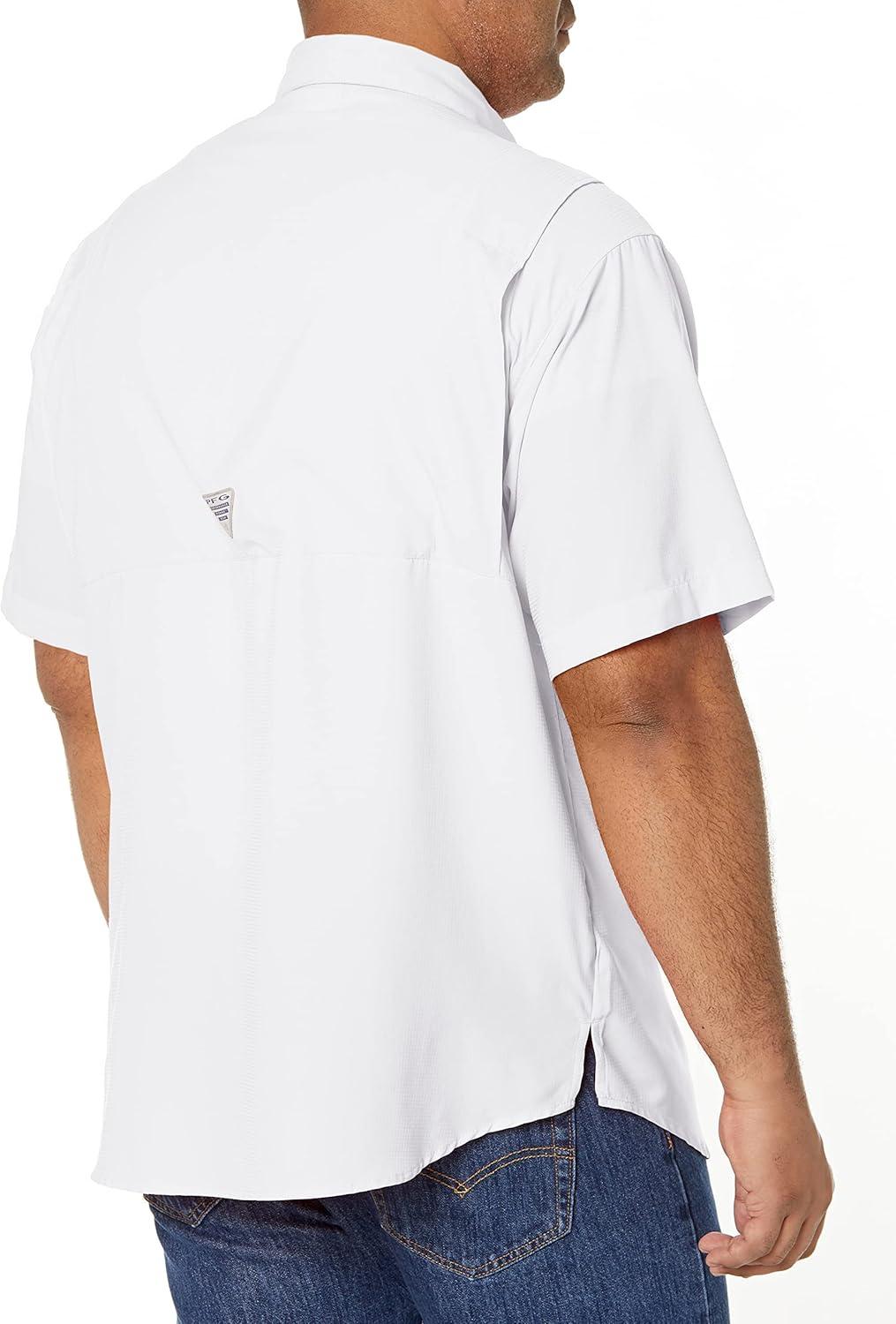 imageColumbia Mens PFG Tamiami II Short Sleeve ShirtWhite Legacy
