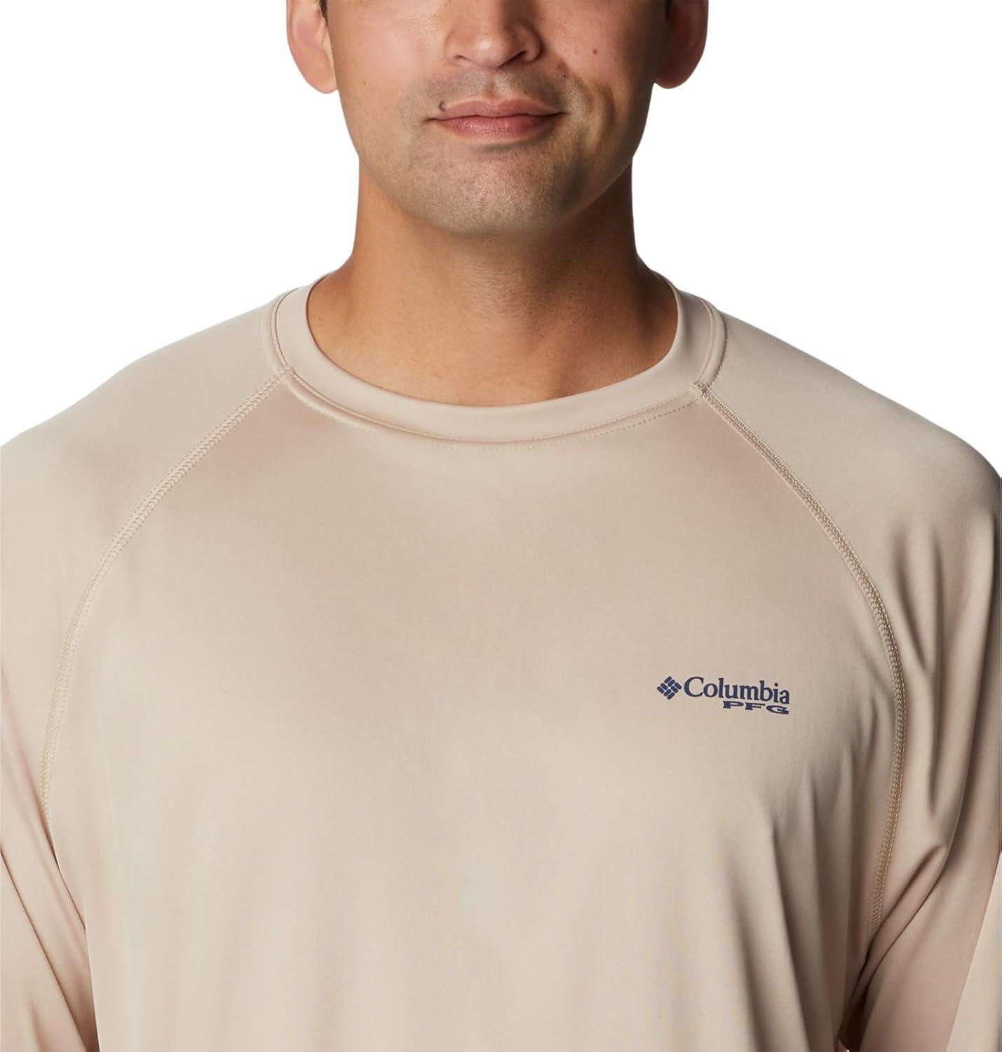imageColumbia Mens PFG Terminal Tackle Long Sleeve ShirtAncient FossilCarbon Logo