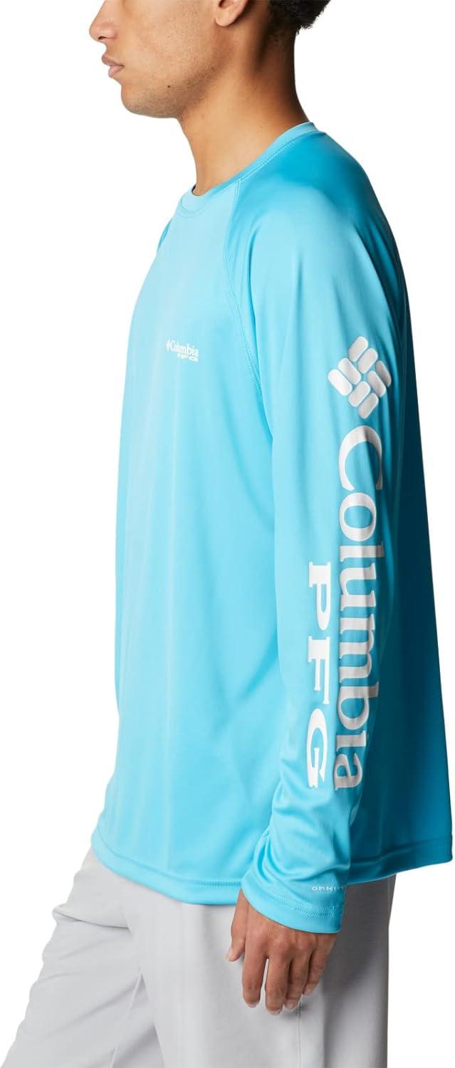 imageColumbia Mens PFG Terminal Tackle Long Sleeve ShirtAtollWhite Logo